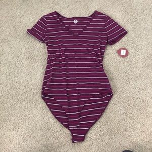 striped one piece